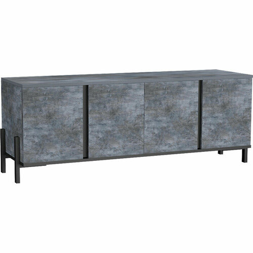 Тумба под ТВ Ивару Некст Камень Темный Черный 101704 11539₽