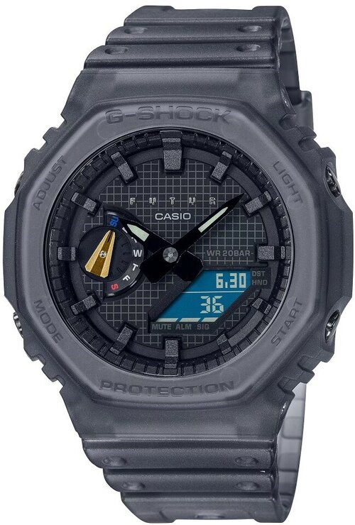 Наручные часы CASIO G-Shock GA-2100FT-8A, серый, черный