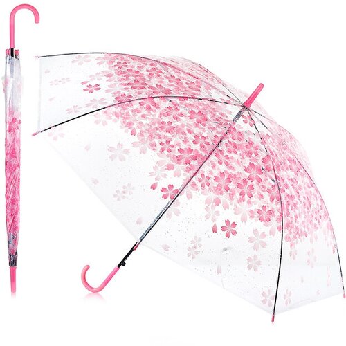 Зонт-трость Oubaoloon, полуавтомат, купол 94 см., розовый