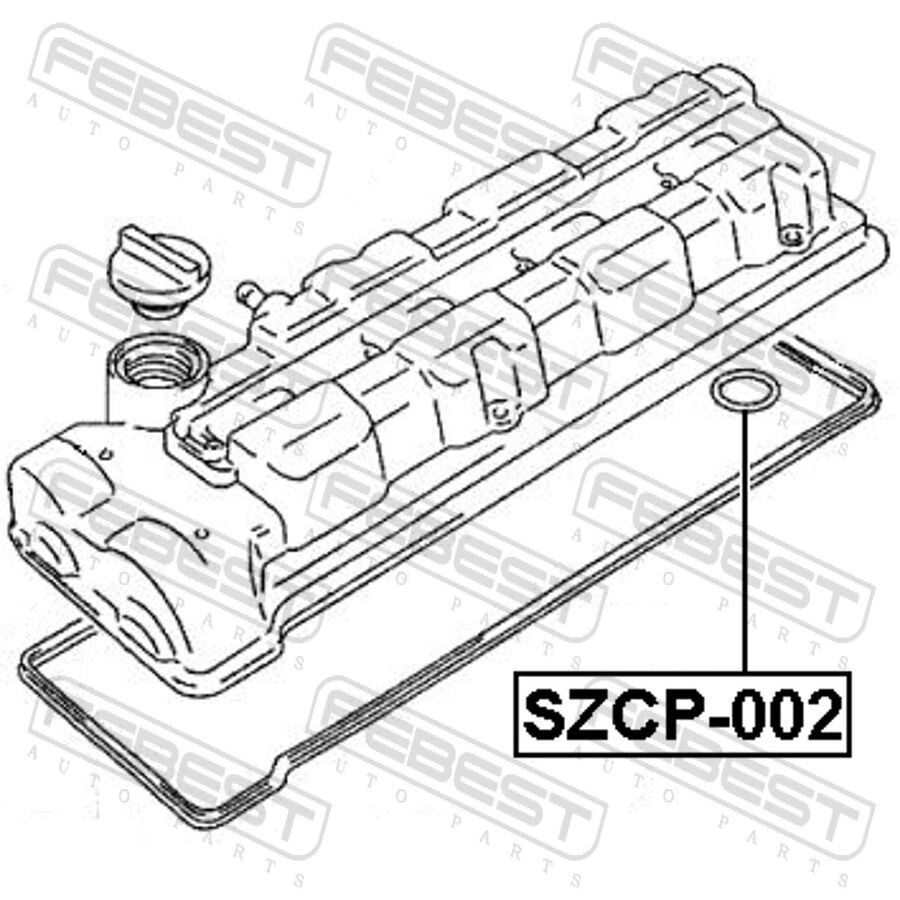 Кольцо Уплотнительное Свечного Колодца (FEBEST SZCP-002)