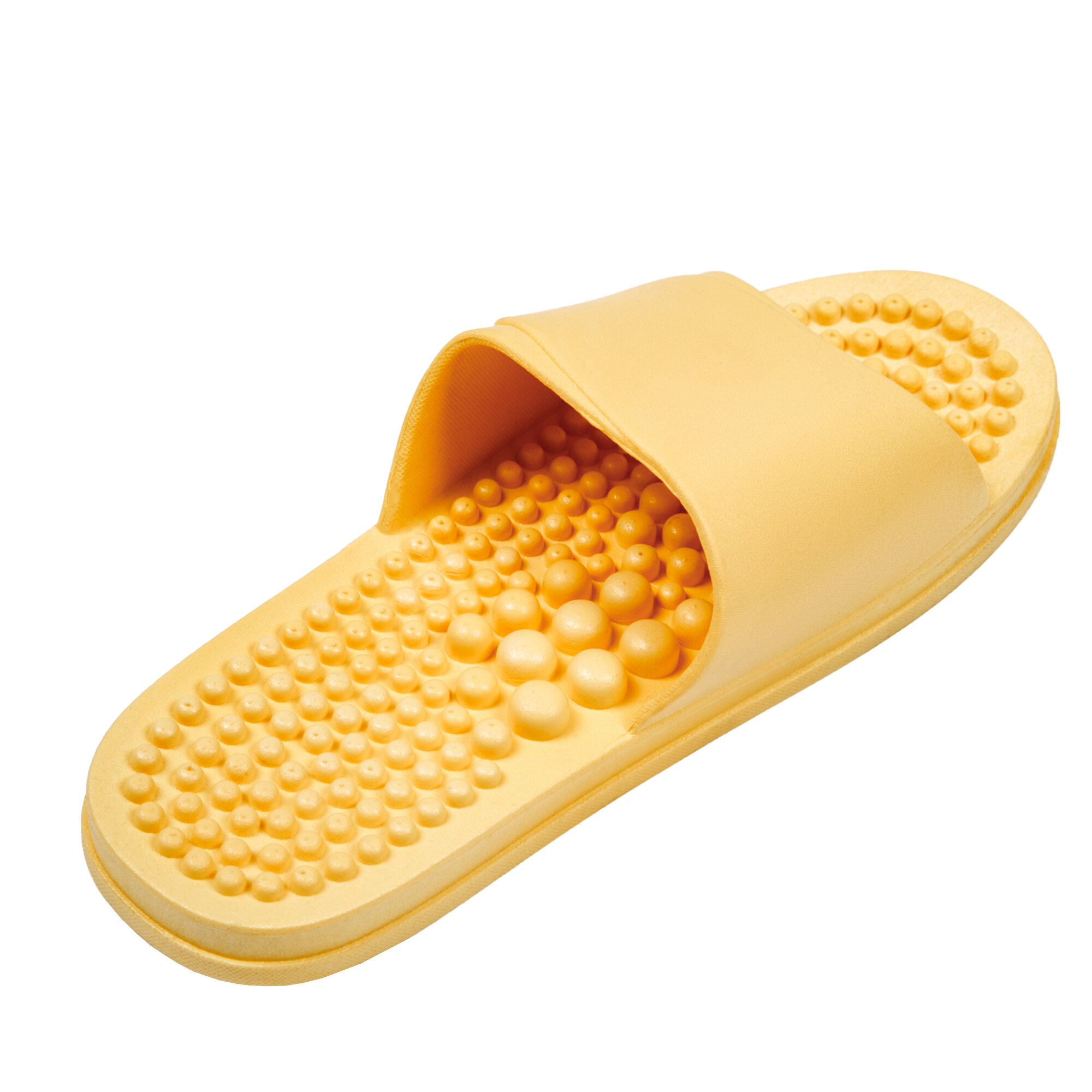 Тапочки с массажным эффектом AMARO HOME Healthy Feet Открытый нос (Жёлтый) 38-39, yellow - фотография № 9