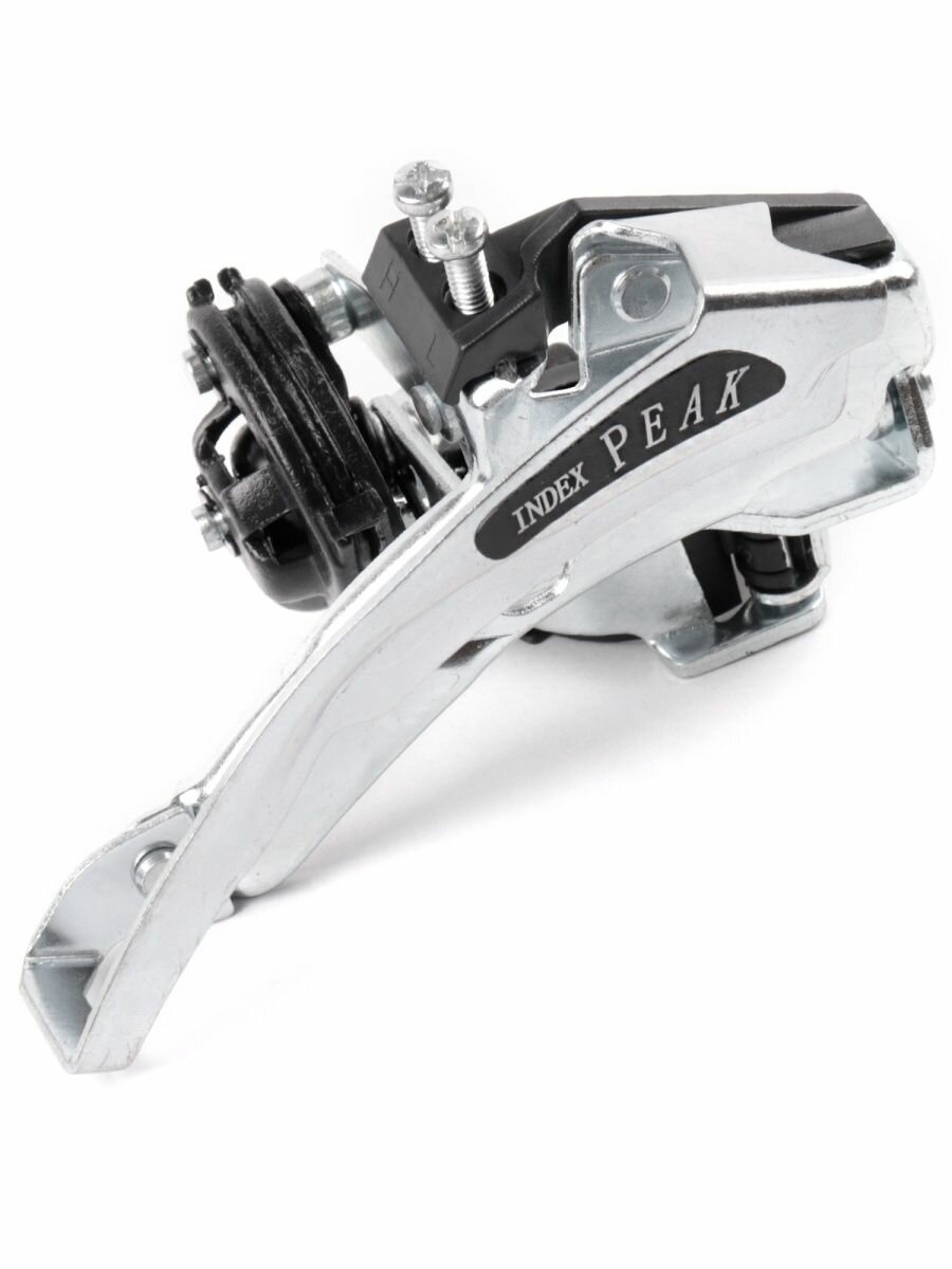 фото Переключатель передний INDEX PEAK, тяга универсальная, хомут 28.6/31.8 мм, 42T, сталь QD 107-42T