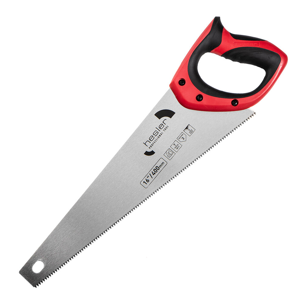 фото Ножовка по дереву Hesler 400 мм 7 зуб/дюйм крупный зуб