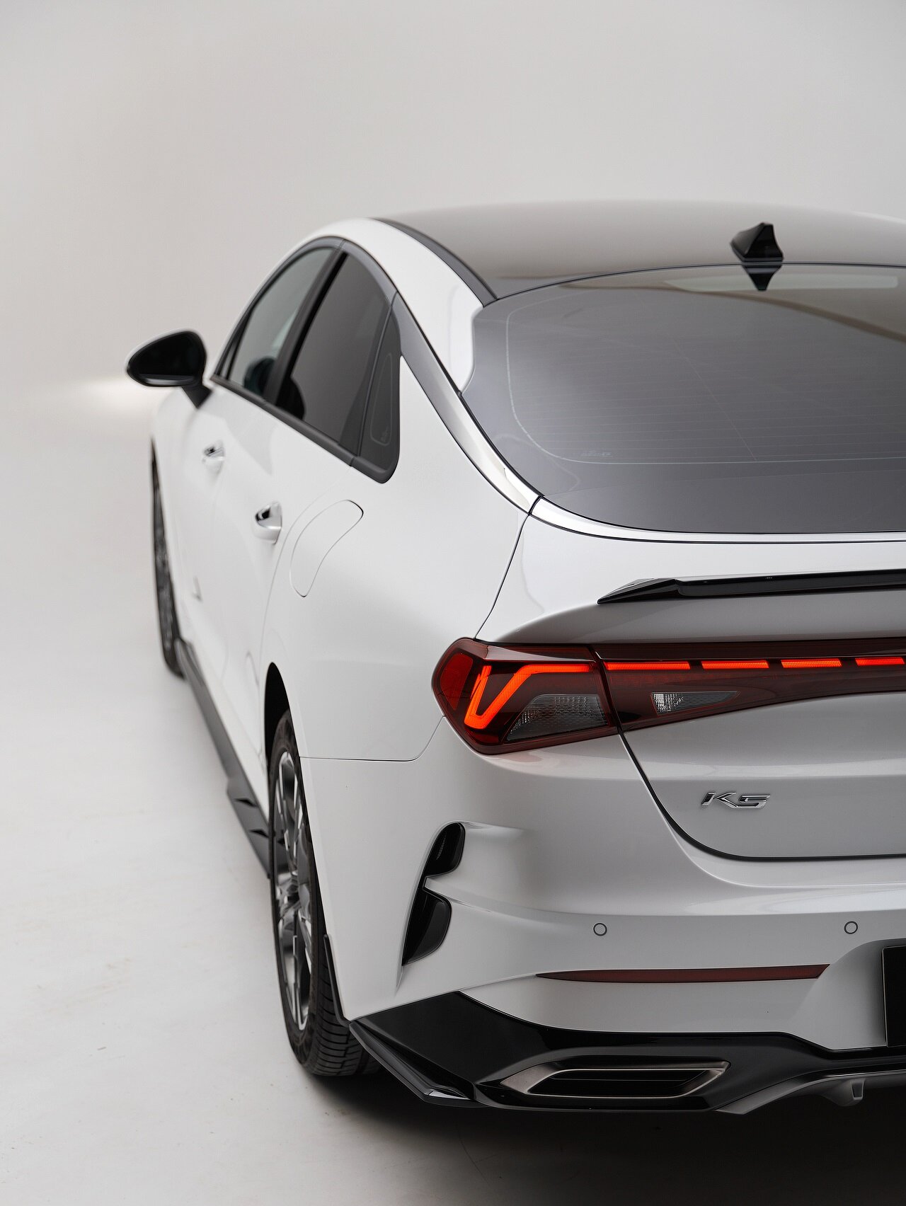 Элероны заднего бампера Kia K5 2020-2023 АБС Пластик, Под Покраску — фото 3