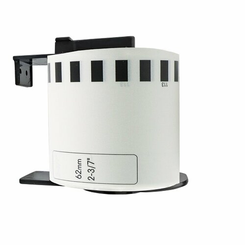 Термолента BYZ DK22113 для принтеров Brother серии QL, черный на прозрачном, ширина 62 мм, 15.24 м / Картридж BYZ DK22113 для термопринтеров Brother