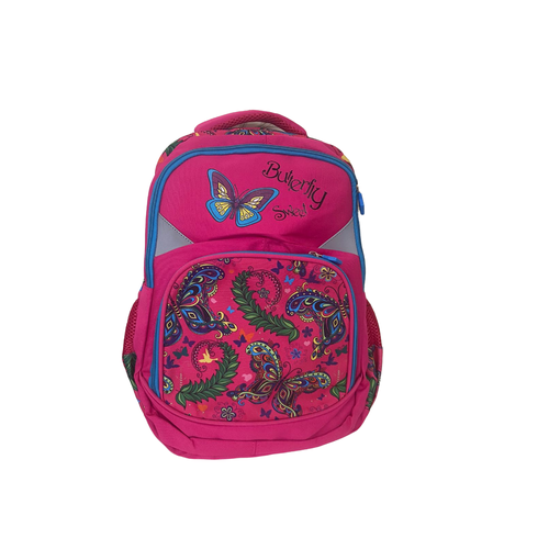 Школьный рюкзак для девочки, фиолетовый. Три отделения, светоотражающие элементы