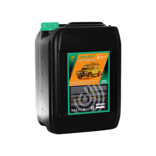 Трансмиссионное масло 75W90 GL-5 20л полусинтетическое КЬЮ СИ ОИЛ (QC OIL) Long Life металлоплакирующее