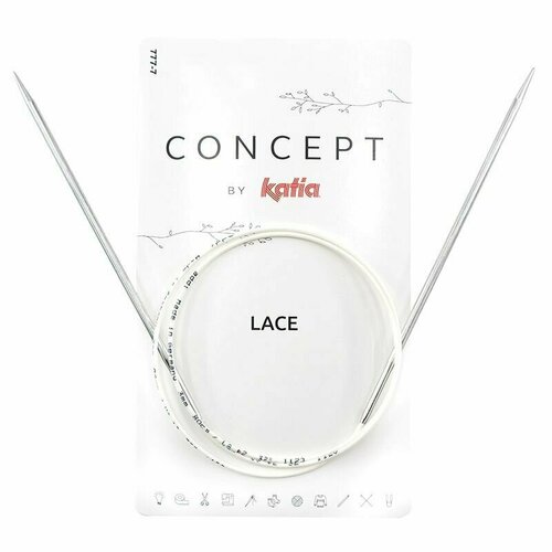 Спицы круговые супергладкие CONCEPT BY KATIA Lace №5, 100 см
