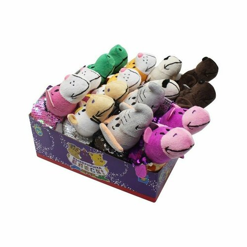 1TOY Вывернушка блеск с паетками 12 см,8 видов 2 в