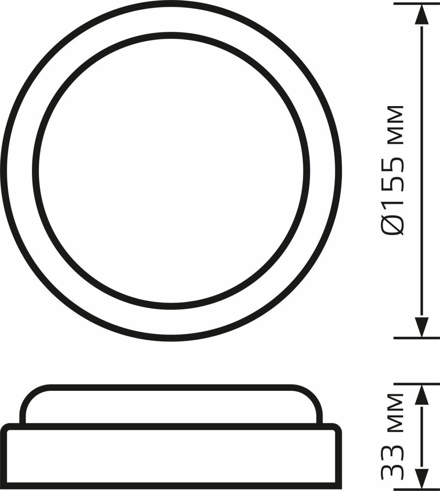 Светильник ЖКХ светодиодный Gauss 15 Вт IP20 накладной круг цвет белый - фотография № 3