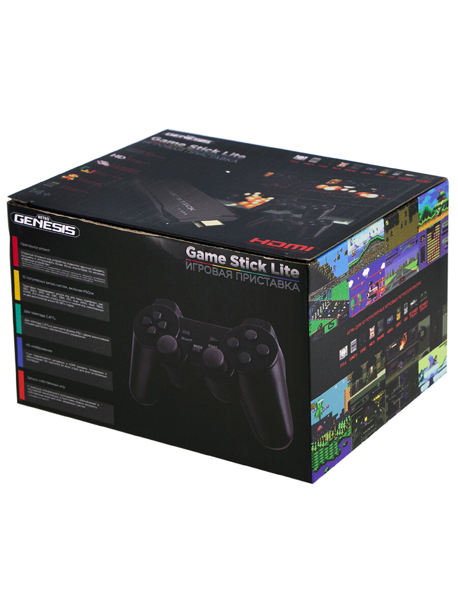 Retro Genesis GameStick Lite (64Gb, 11500 игр, PS1, NES, SMD, SNES и др, model: TI-155)