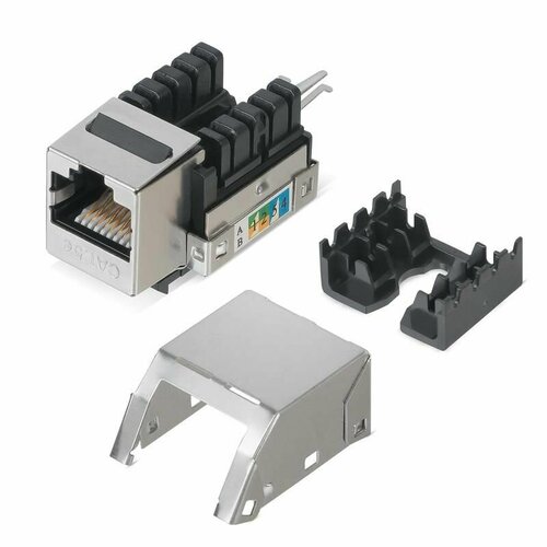 Вставка Keystone Jack RJ45 кат5E экранир WR-KJ-RJ45-C5E-SH-90 90град заделка тип 110 WRline 505213 284₽