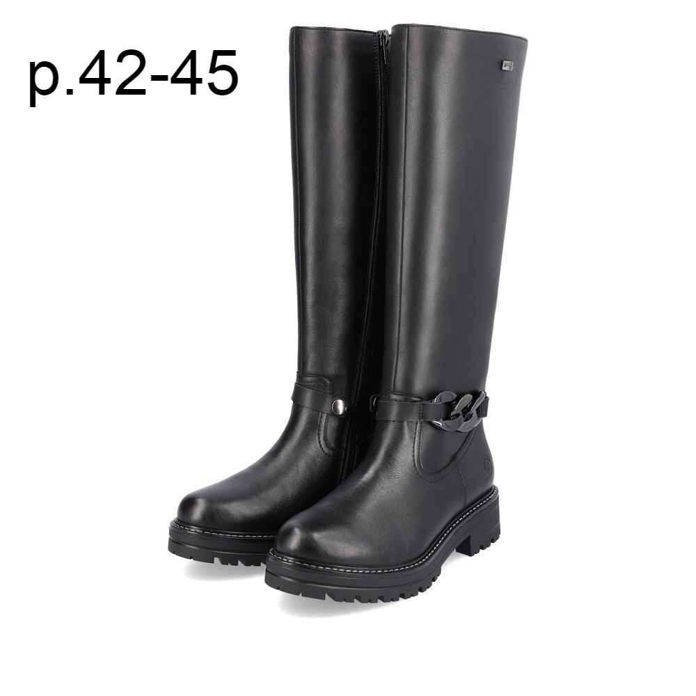 фото Сапоги женские зимние Remonte (Кожа+шерсть) Полнота 7 Обувь женская большие размеры