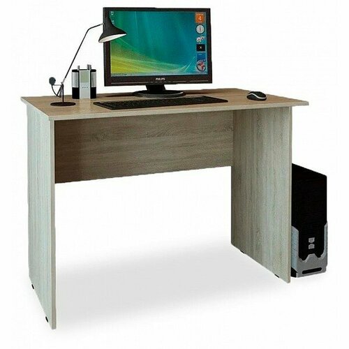 Стол офисный Практик 2 NEW, Цвет корпуса: дерево светлое, Цвет столешницы: дерево светлое