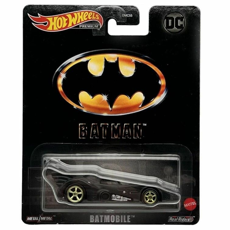 DMC55-HKC22 Машинка игрушка Hot Wheels Premium DC Batman металлическая коллекционная Batmobile