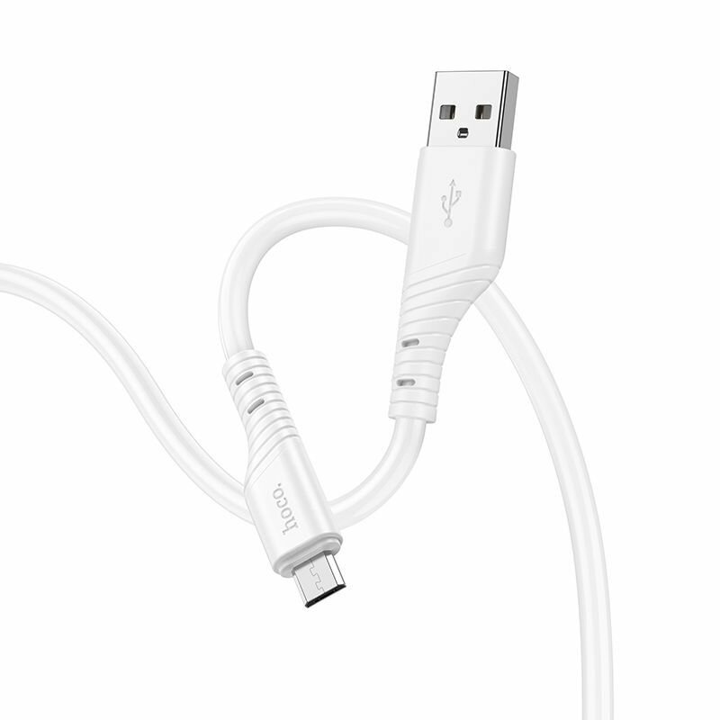 Кабель USB 2.4A (microUSB) 1м HOCO X97 Белый