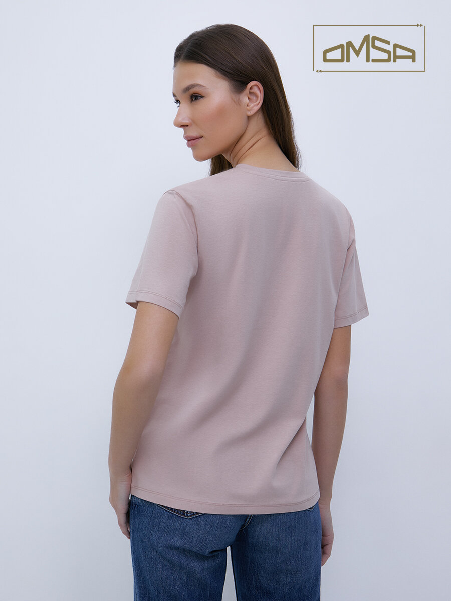 Футболка Omsa, размер 52/2XL, beige — фото 1