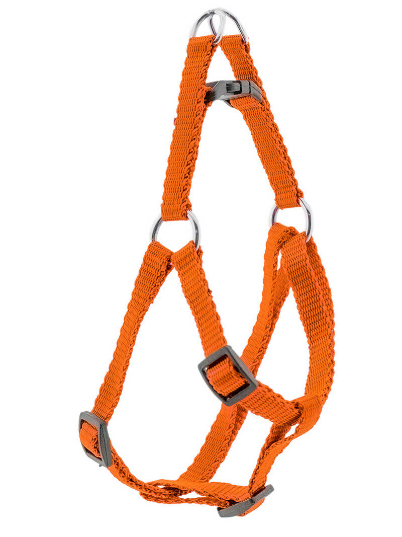 Дарэлл ECO Шлейка синтетическая «Eco-Sport Quick» 10мм, обхват шеи 28-36см, обхват груди 32-48см, оранжевая