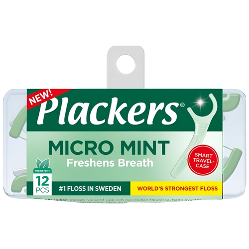 Флоссеры Plackers Micro Mint Travel Case (12 шт.)