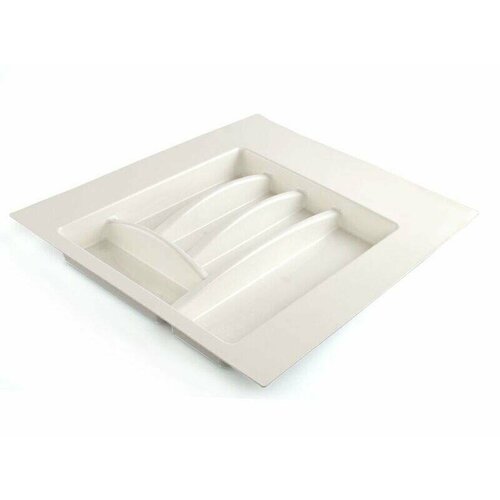 Лоток для столовых приборов Firmax, база 400-450мм, белый