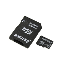 Карта памяти Smartbuy Advanced microSDXC 128 ГБ U3 4K с адаптером