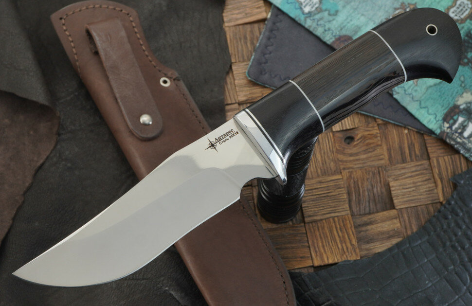 Нож Антарес Клык, сталь 95Х18, рукоять венге, граб
