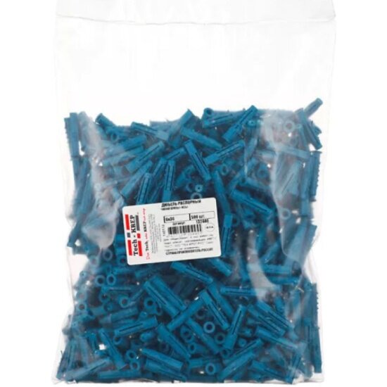 фото Дюбель распорный TECH-KREP 6х30 шипы+усы (500 шт) - пакет