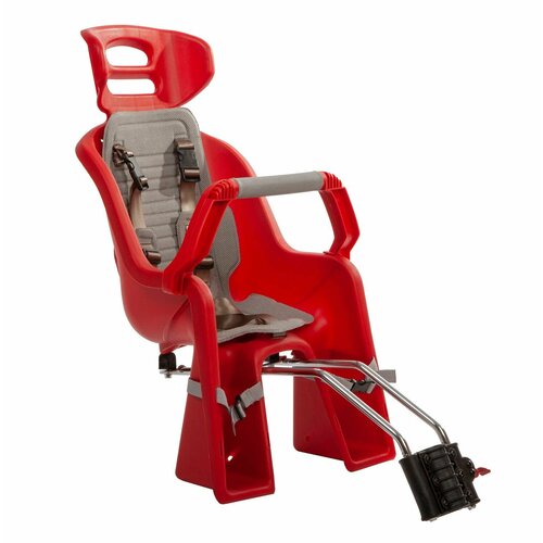 Велокресло детское Sunny Wheel заднее, в цветной коробке, SW-BC-137, серая накладка