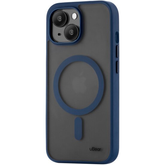 Чехол Ubear для Apple iPhone 15, Cloud Mag Case, MagSafe, синий
