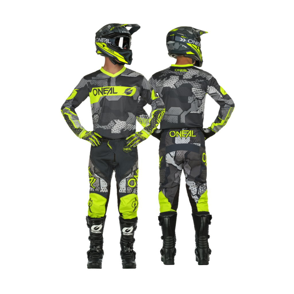 Oneal Джерси Element Camo V.22, детская, унисекс Серый/Желтый — фото 5