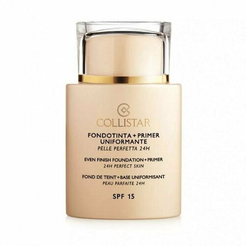 Collistar - база под макияж и тональное средство even finish spf 15, № 1 ivory, 35 мл