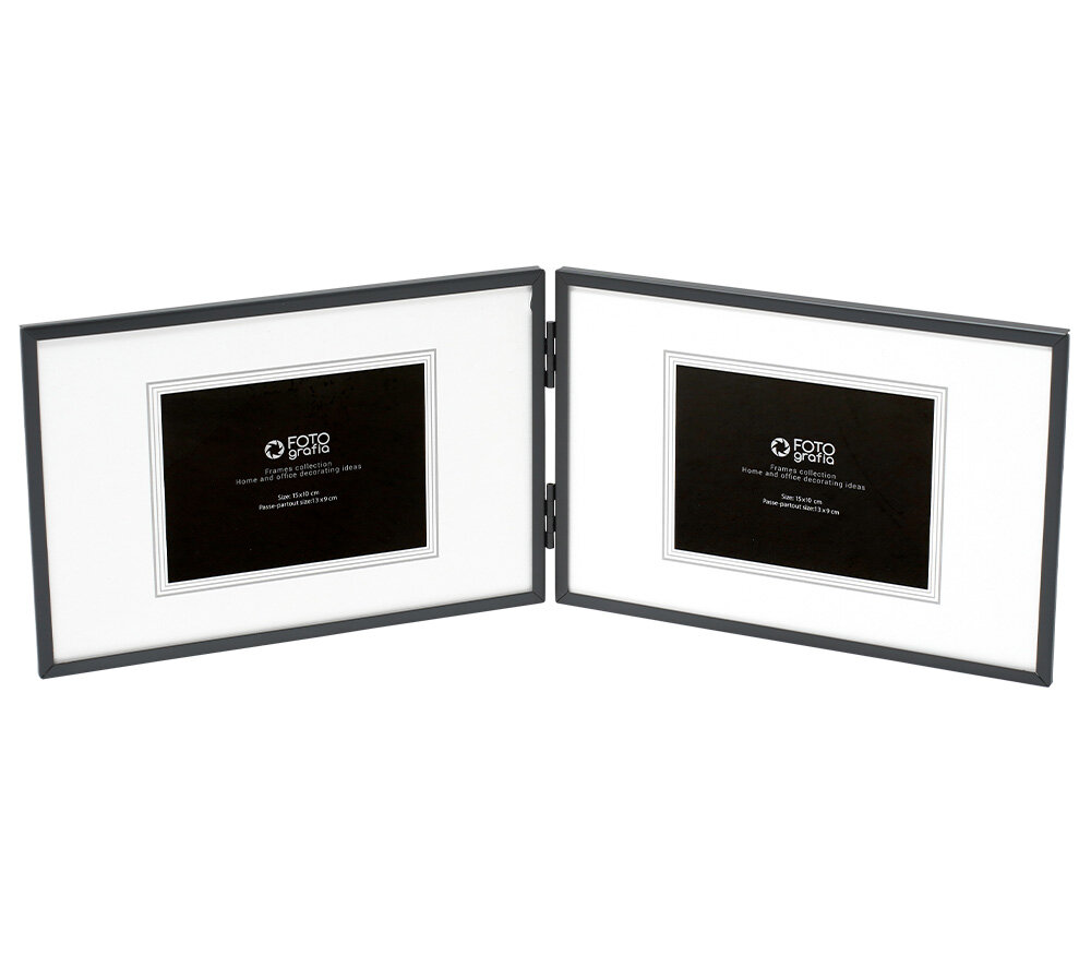 фото Фоторамка Fotografia для 2 фото 10x15 см, черная, FFM-5561/2