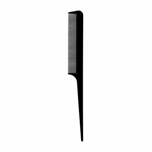 Гребень для волос Lei пластиковый 024, черный, 220х25 мм togu гребень для проборов коричневый пластик 225 мм