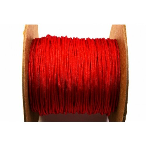 Шнур нейлоновый, толщина 0,8мм, цвет красный, материал нейлон, 29-034, 2 метра