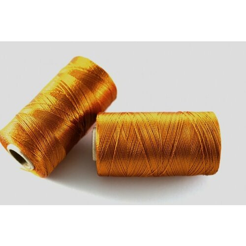 Нитки Doli для кистей и вышивки, цвет 0909 коричневый, 100% вискоза, 500м, 1шт