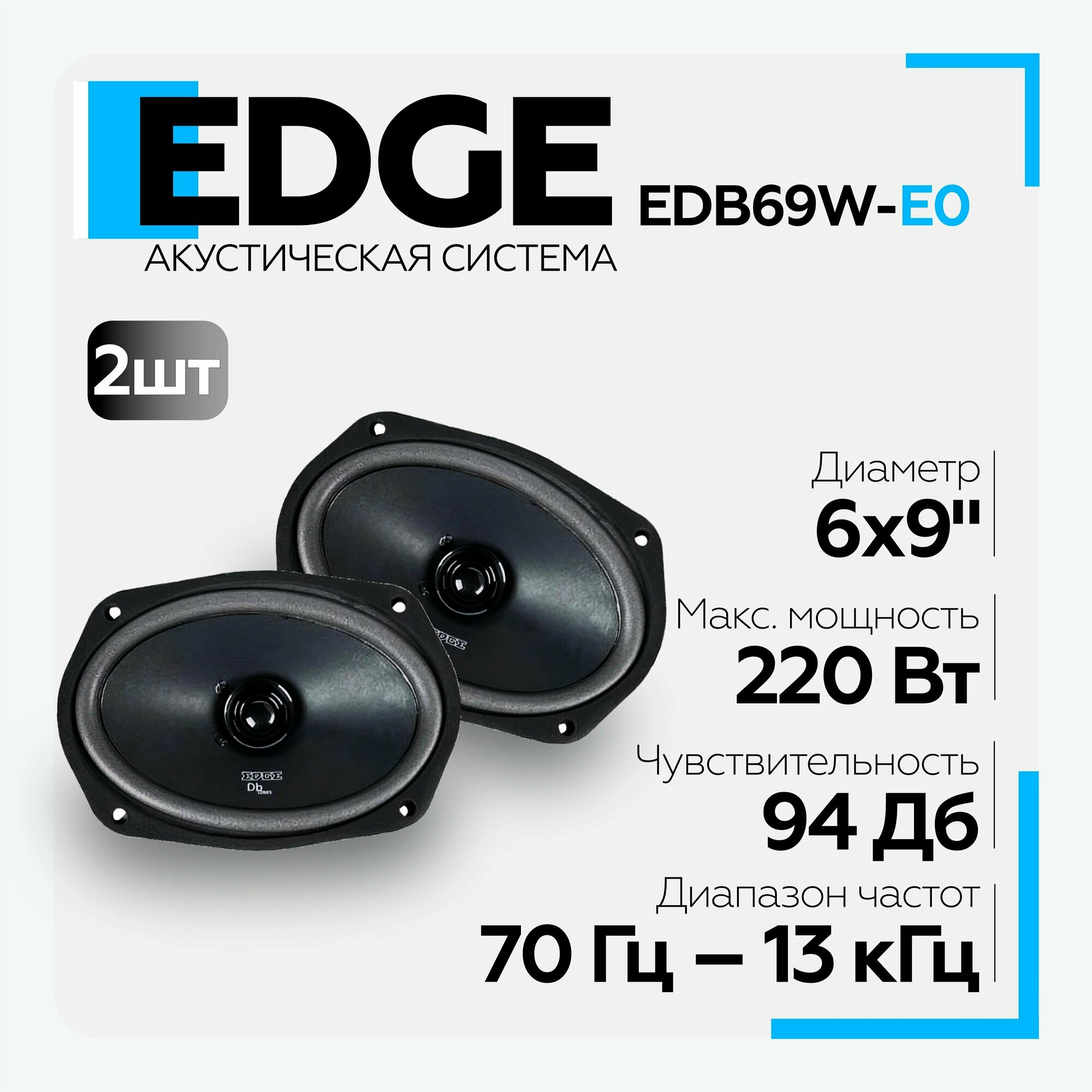 Акустическая система EDGE EDB69W-E0 широкополосные динамики
