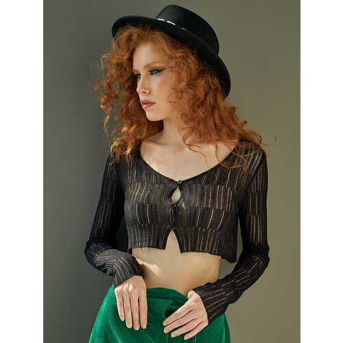 фото Лонгслив alza, размер 46, черный