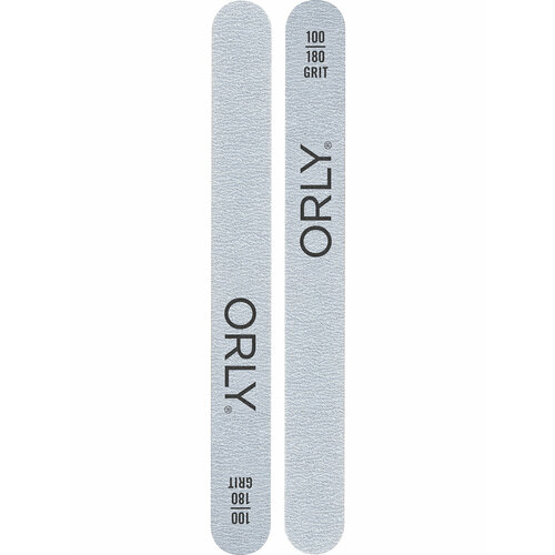 Двусторонняя пилка для ногтей (абразивность: 100/180) ORLY Zebra Foam Board-Coarse 2шт/уп пилка для искусственных ногтей 120 orly garnet board coarse 1 шт