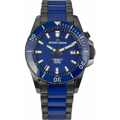 фото Наручные часы jacques lemans hybromatic, синий