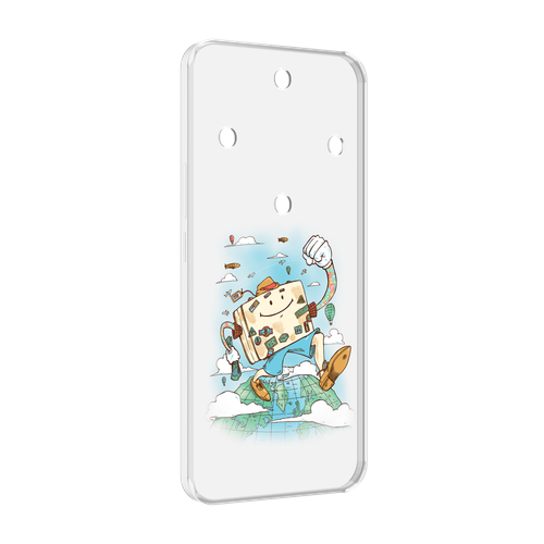 Чехол MyPads Счастливый чемодан для Honor Magic 5 Lite / Honor X9a задняя-панель-накладка-бампер