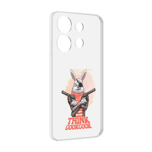 Чехол MyPads кролик пират для Tecno Spark Go 2023 (BF7) / Tecno Smart 7 задняя-панель-накладка-бампер чехол задняя панель накладка бампер mypads кролик пират для iphone 6 6s 4 7 противоударный