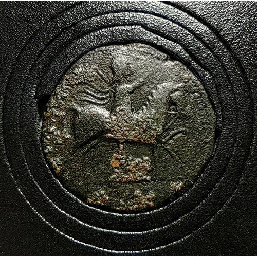 Рискупорид II Денарий Царь на коне вправо 211-228 год н. э. Боспор Пантикапей Античная монета причерноморья