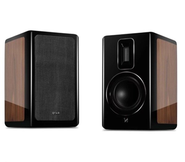 Полочная акустика (пара) Quad Revela 1 Hi-Gloss Walnut & Black