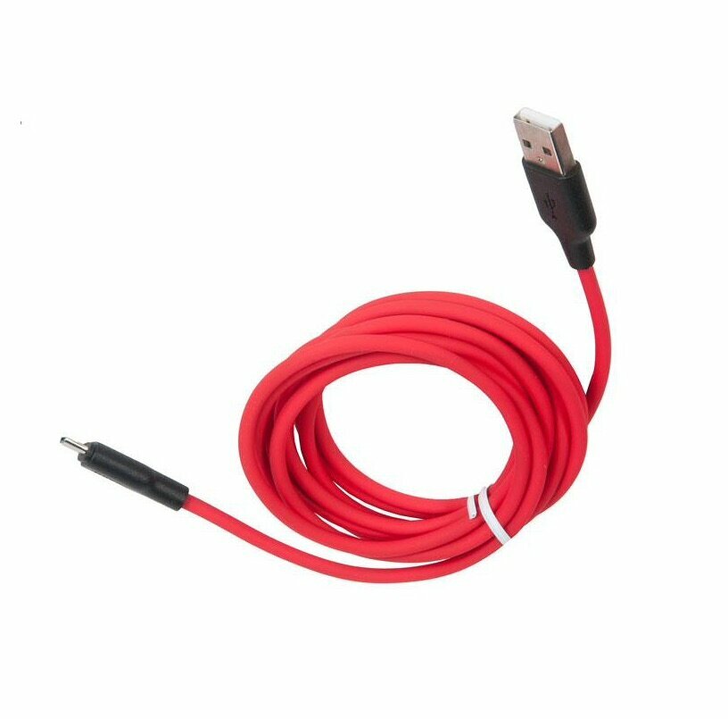 Cable / Кабель USB HOCO X21 Plus Silicone для Micro USB, 2.4 A, длина 2.0 м, красный