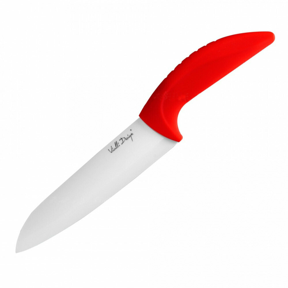 Нож керамический "Vialli Design" шеф-кухни 16 см, красный