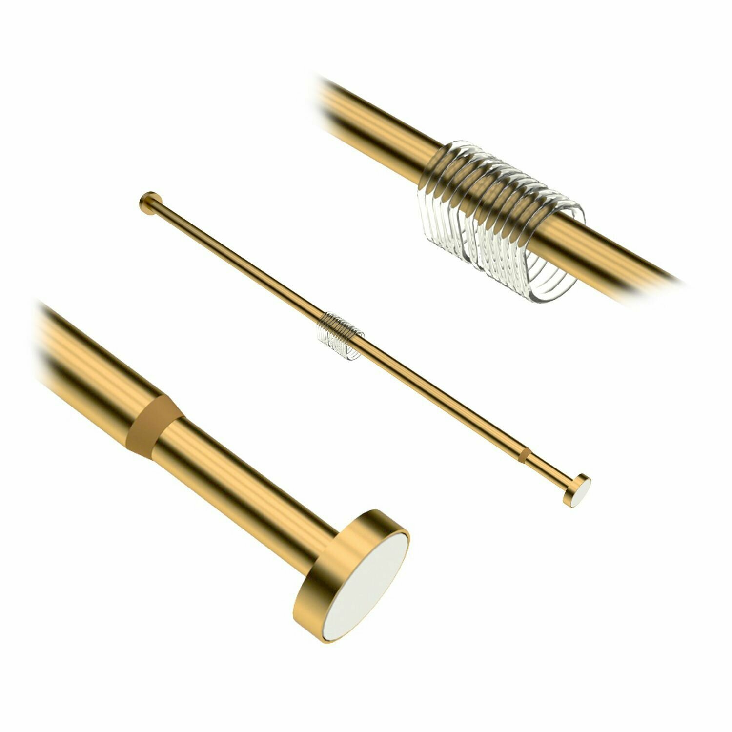 Карниз для ванной, матовое золото, WasserKRAFT Aisch SC-551120