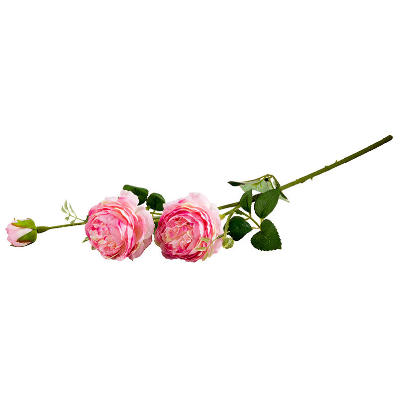 Цветок "Роза пионовидная" (2цветка+1бутон)