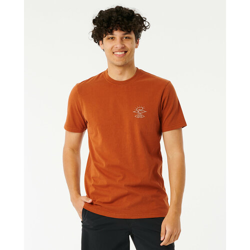 фото Футболка rip curl, размер xl, коричневый