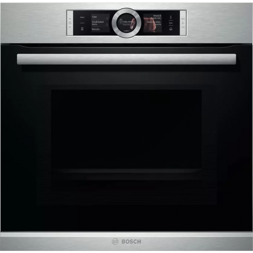 Электрический духовой шкаф с СВЧ Bosch HMG6764S1 серебристый 21565000₽