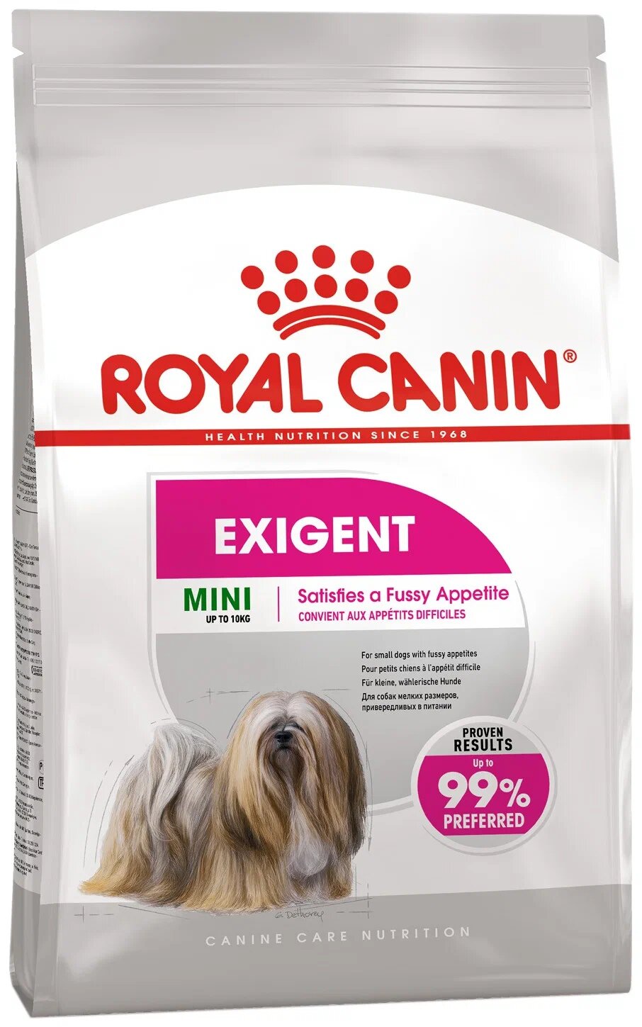 Сухой корм Royal Canin Mini Exigent для взрослых собак мелких размеров (весом от 1 до 10 кг), привередливых в питании, от 10 месяцев до 12 лет 1 кг